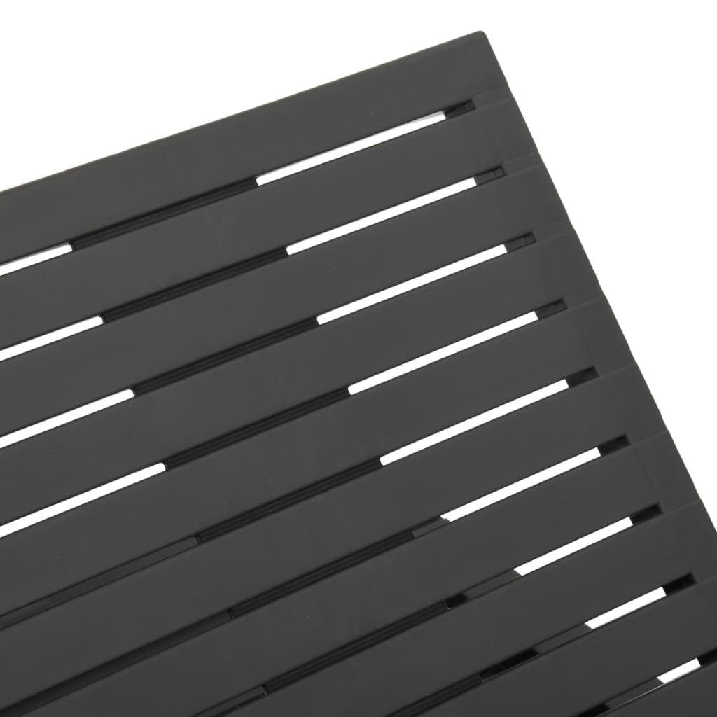 Ligbed kunststof antracietkleurig is nu te koop bij PeponiXL, paradijselijk wonen!