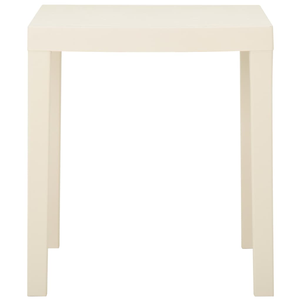 Tuintafel 79x65x72 cm kunststof wit is nu te koop bij PeponiXL, paradijselijk wonen!