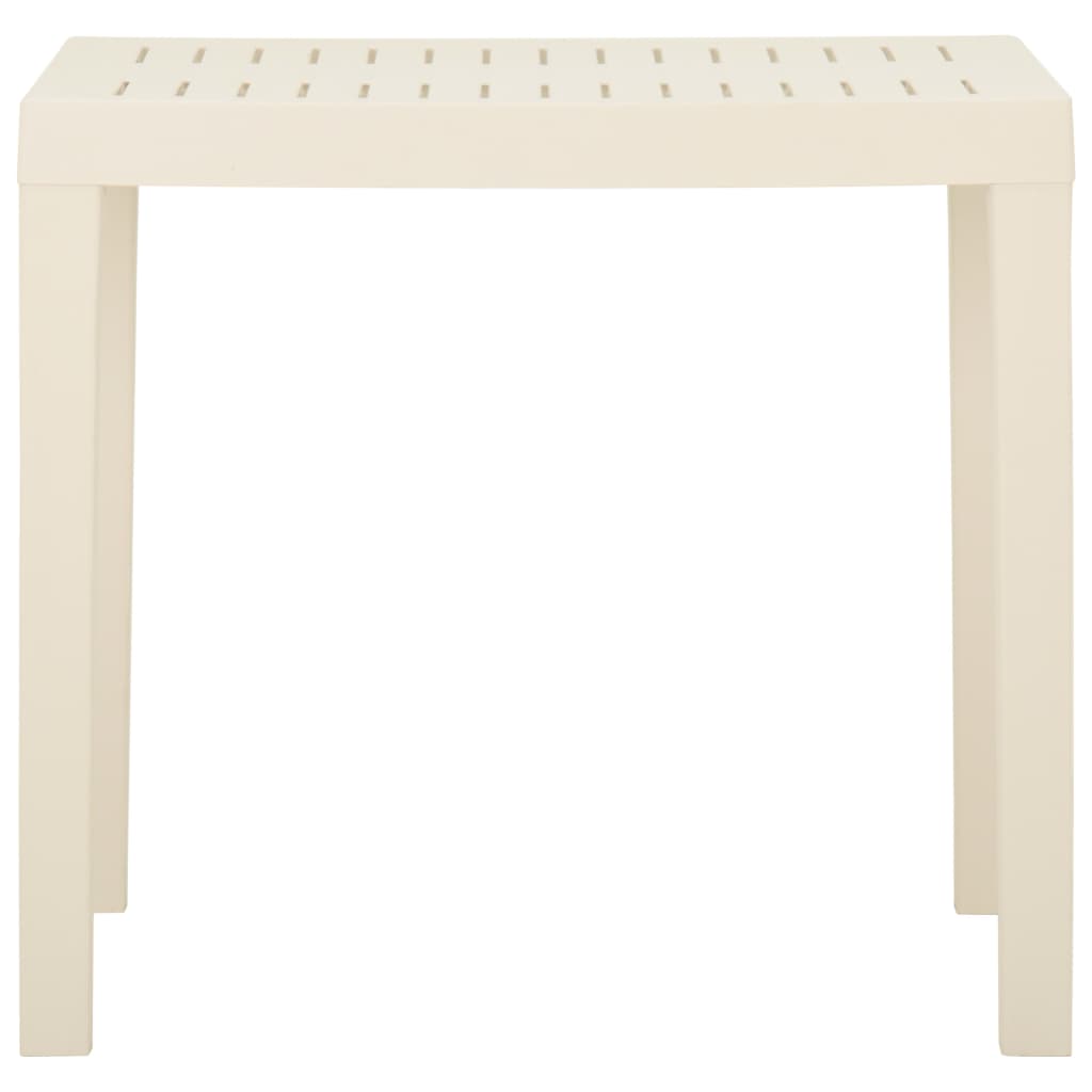 Tuintafel 79x65x72 cm kunststof wit is nu te koop bij PeponiXL, paradijselijk wonen!