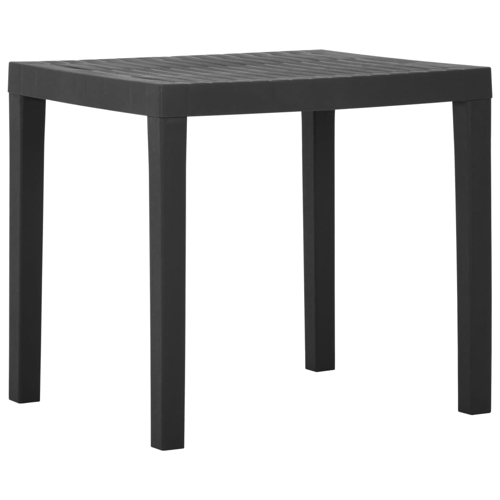 Tuintafel 79x65x72 cm kunststof grijs is nu te koop bij PeponiXL, paradijselijk wonen!