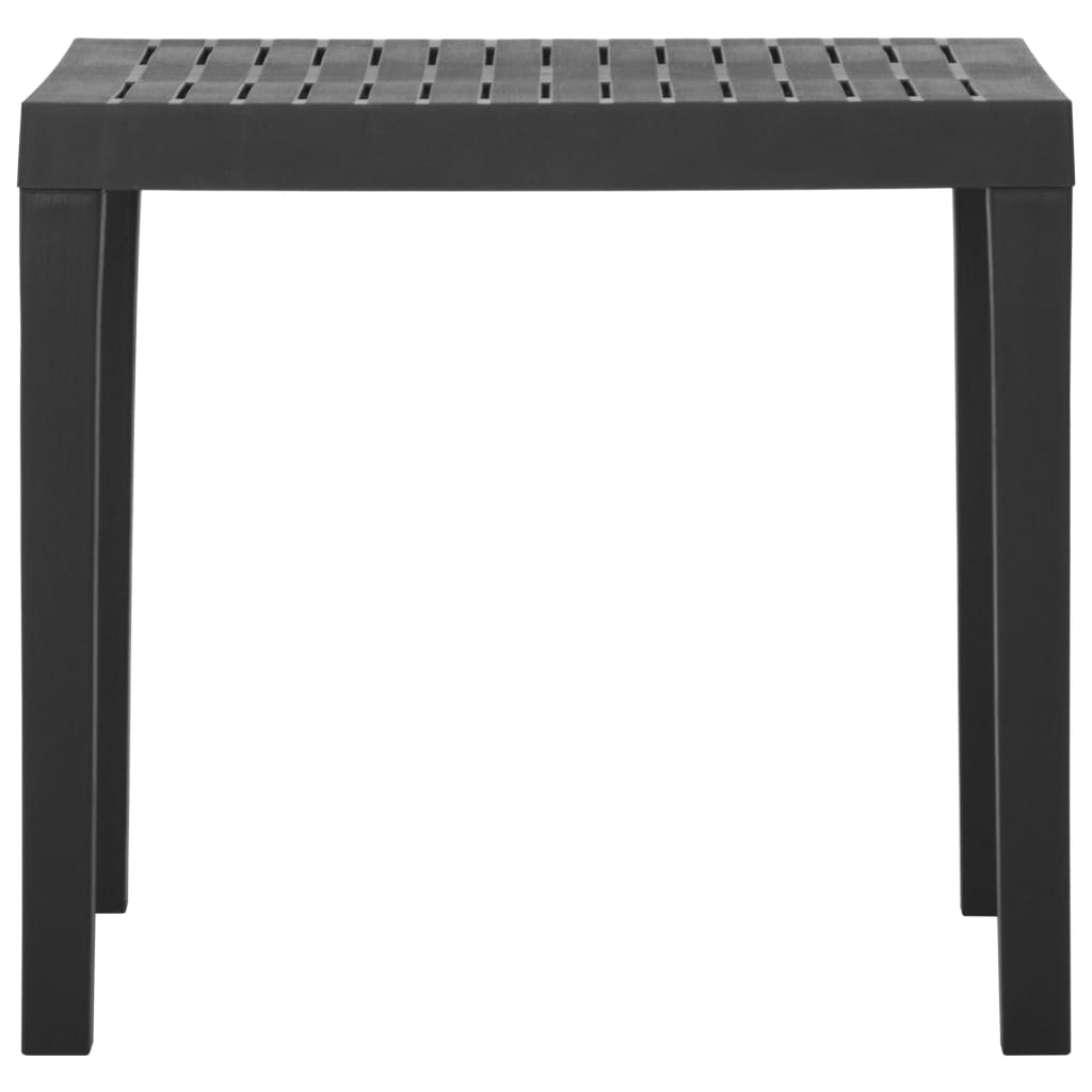Tuintafel 79x65x72 cm kunststof grijs is nu te koop bij PeponiXL, paradijselijk wonen!