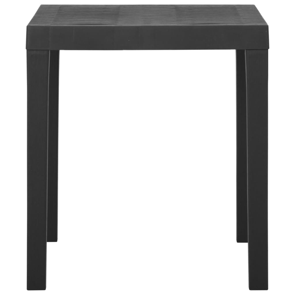 Tuintafel 79x65x72 cm kunststof grijs is nu te koop bij PeponiXL, paradijselijk wonen!
