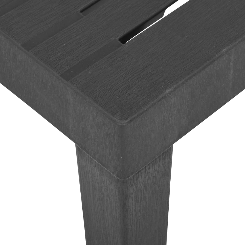 Tuintafel 79x65x72 cm kunststof grijs is nu te koop bij PeponiXL, paradijselijk wonen!