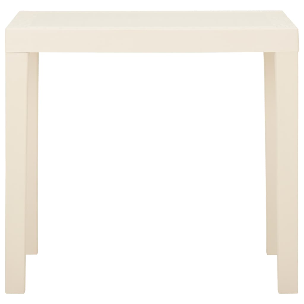 Tuintafel 79x65x72 cm kunststof wit is nu te koop bij PeponiXL, paradijselijk wonen!