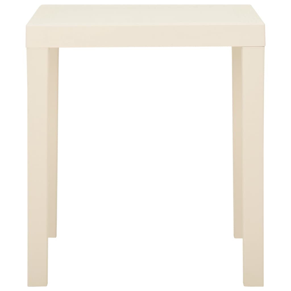 Tuintafel 79x65x72 cm kunststof wit is nu te koop bij PeponiXL, paradijselijk wonen!