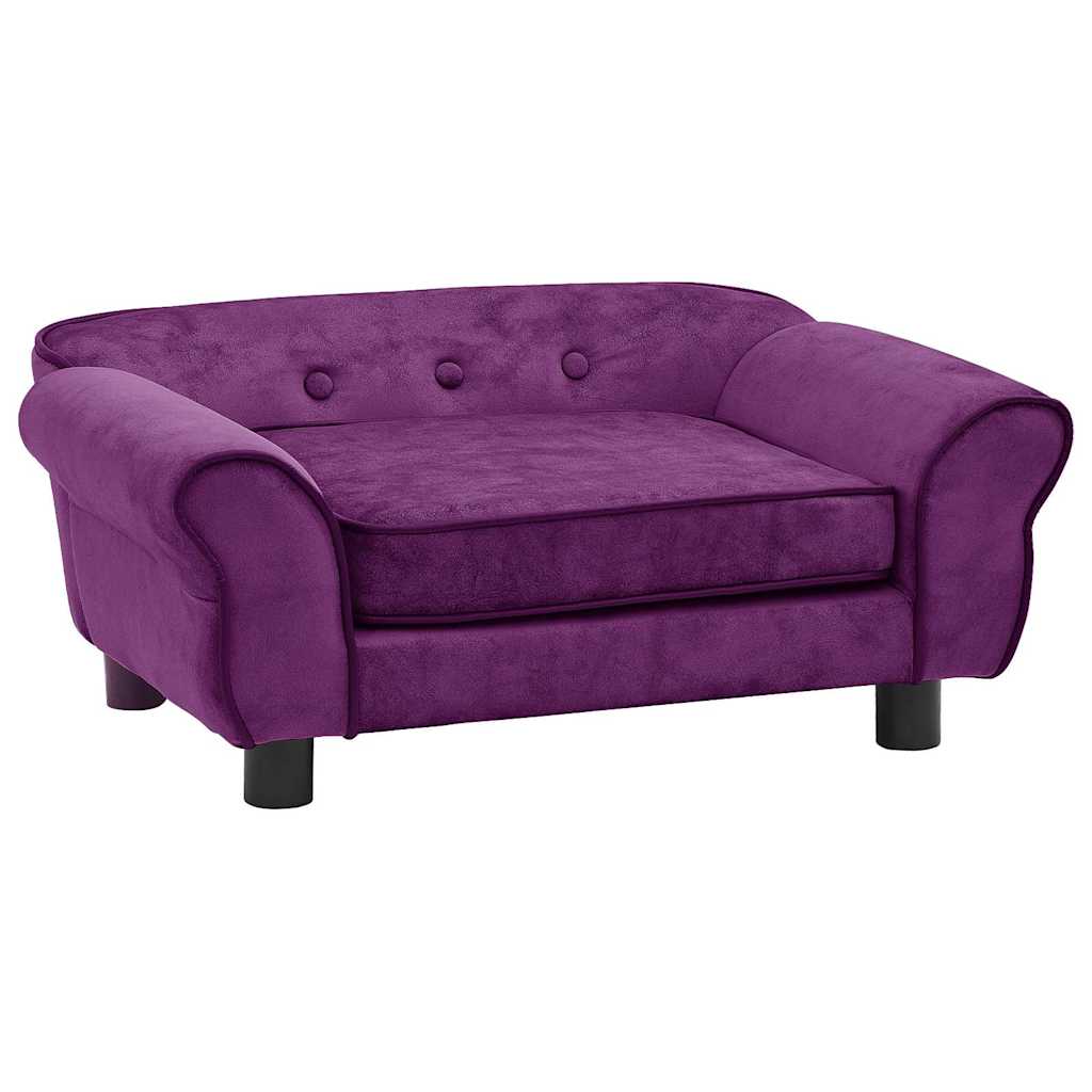 Hondenbank 72x45x30 cm pluche bordeauxrood is nu te koop bij PeponiXL, paradijselijk wonen!