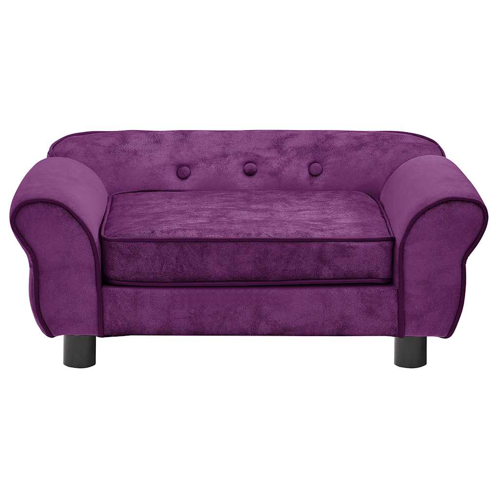 Hondenbank 72x45x30 cm pluche bordeauxrood is nu te koop bij PeponiXL, paradijselijk wonen!