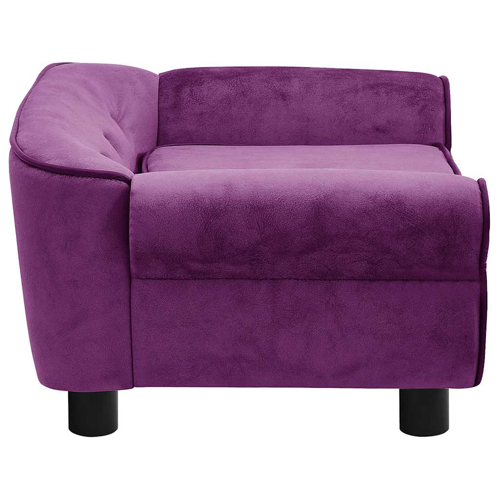 Hondenbank 72x45x30 cm pluche bordeauxrood is nu te koop bij PeponiXL, paradijselijk wonen!