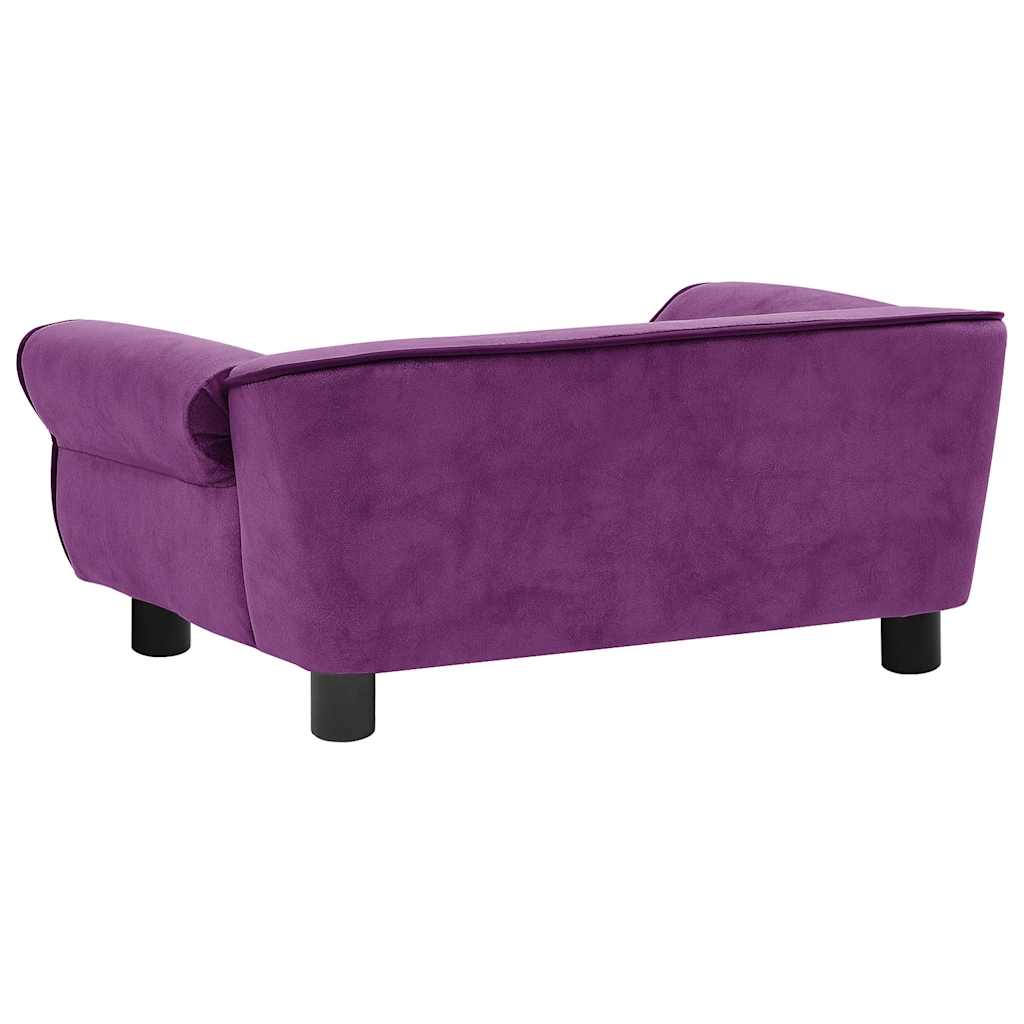 Hondenbank 72x45x30 cm pluche bordeauxrood is nu te koop bij PeponiXL, paradijselijk wonen!