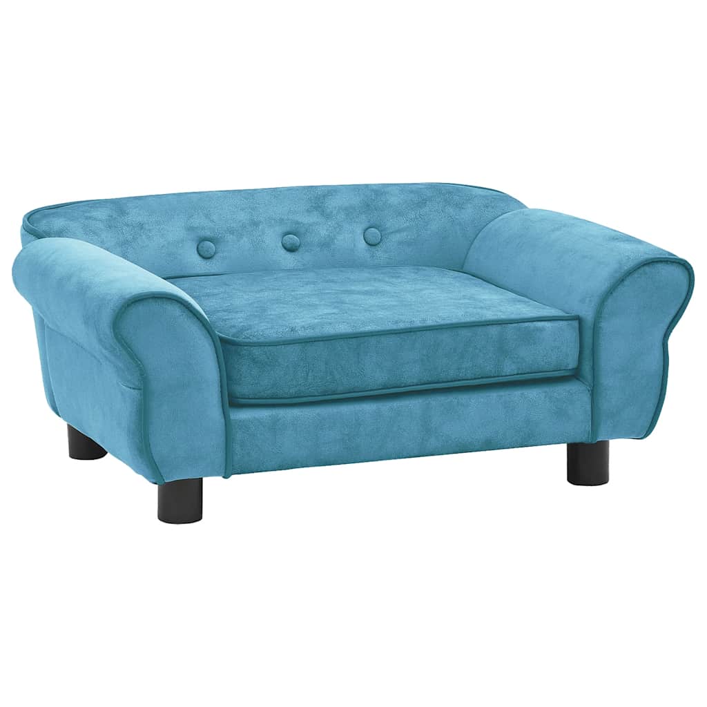 Hondenbank 72x45x30 cm pluche turquoise is nu te koop bij PeponiXL, paradijselijk wonen!