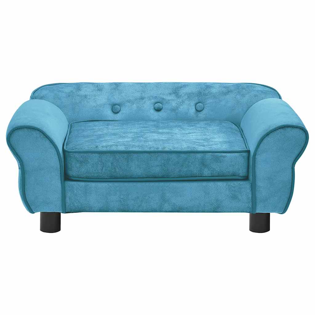 Hondenbank 72x45x30 cm pluche turquoise is nu te koop bij PeponiXL, paradijselijk wonen!