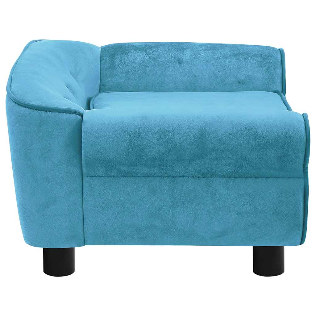 Hondenbank 72x45x30 cm pluche turquoise is nu te koop bij PeponiXL, paradijselijk wonen!