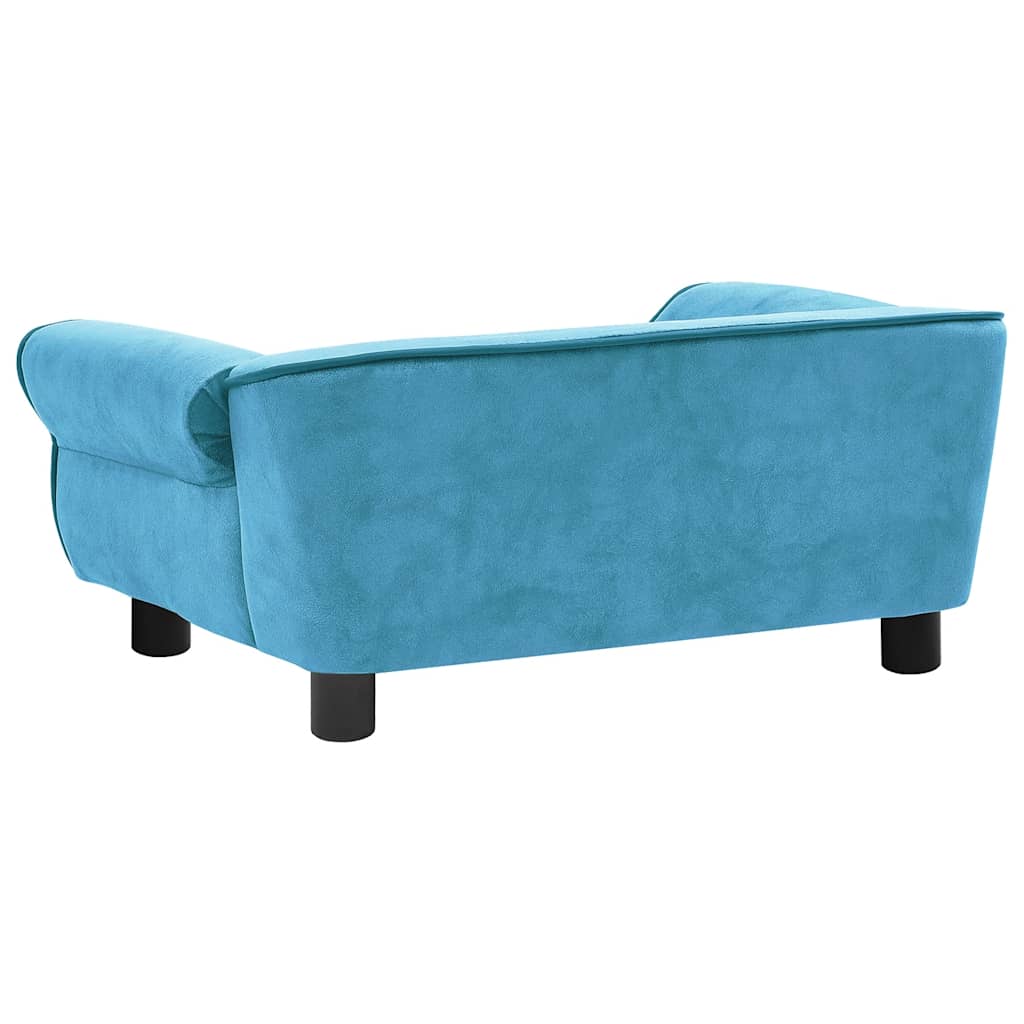 Hondenbank 72x45x30 cm pluche turquoise is nu te koop bij PeponiXL, paradijselijk wonen!