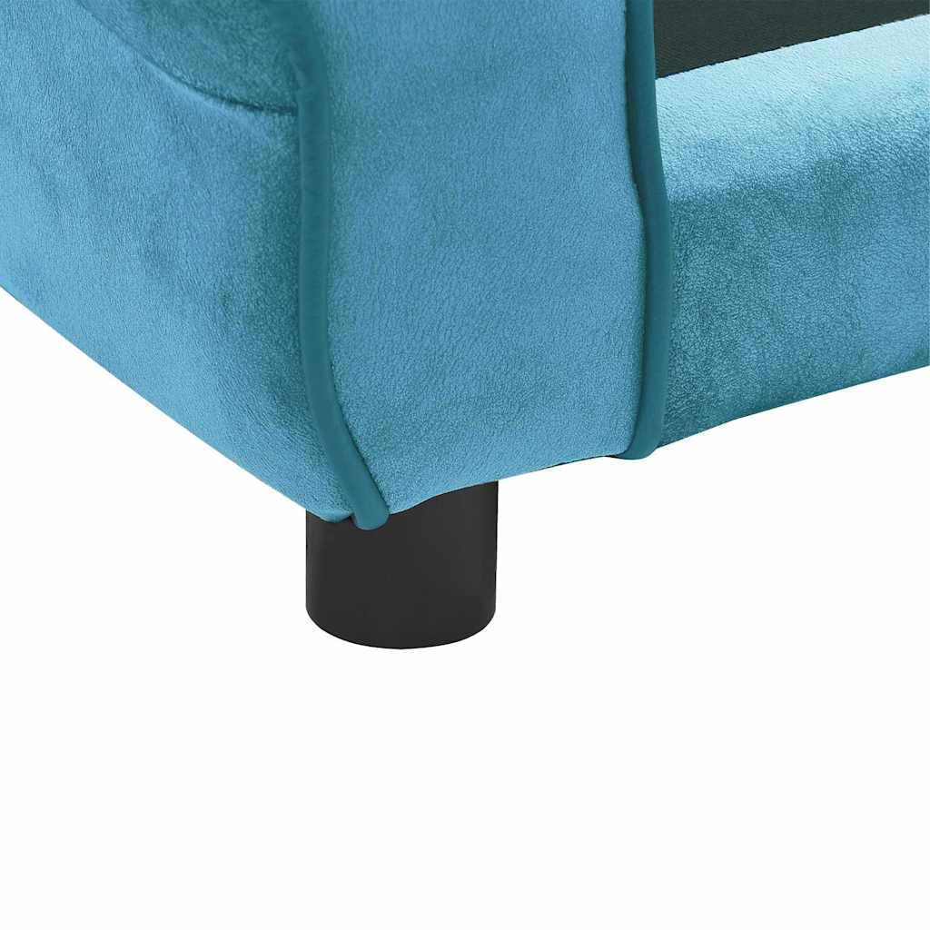 Hondenbank 72x45x30 cm pluche turquoise is nu te koop bij PeponiXL, paradijselijk wonen!