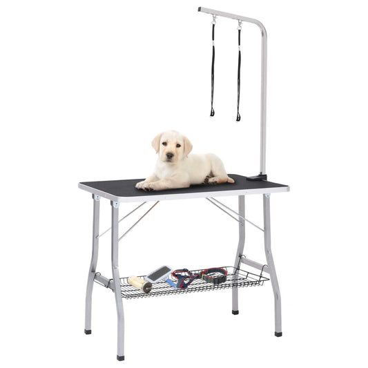 Hondentrimtafel verstelbaar met 2 lussen en opbergschap is nu te koop bij PeponiXL, paradijselijk wonen!