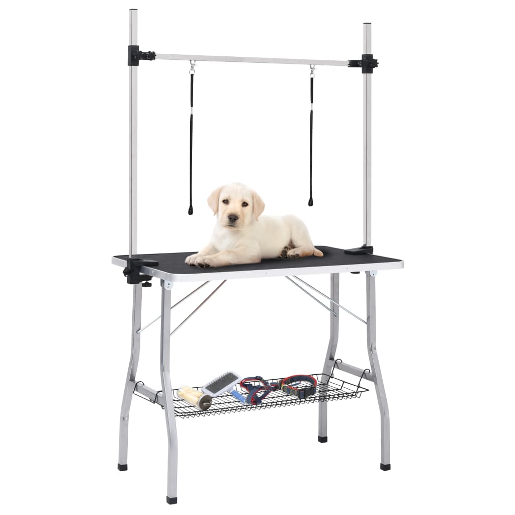 Hondentrimtafel verstelbaar met 2 lussen en opbergschap is nu te koop bij PeponiXL, paradijselijk wonen!