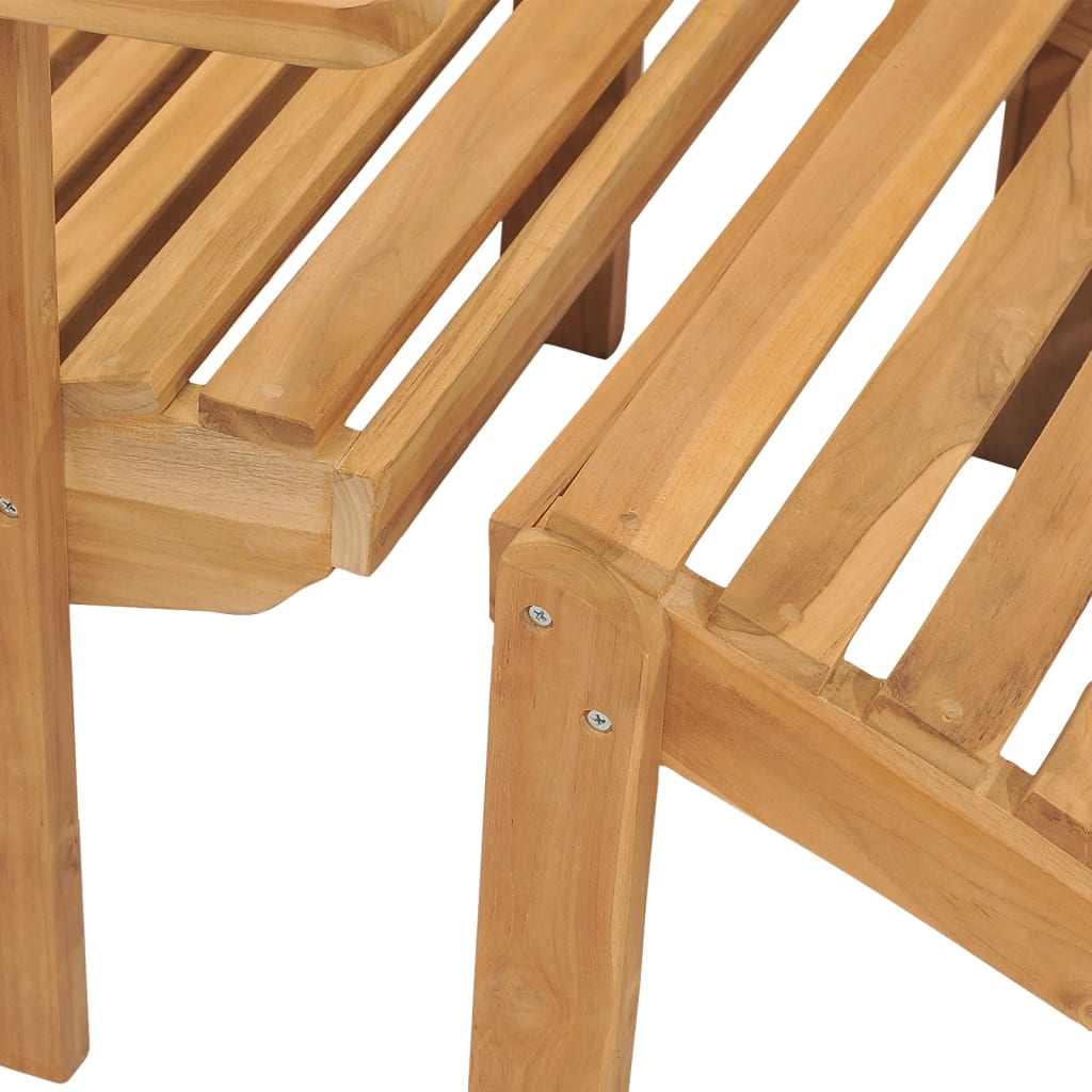 Stoel Adirondack met voetensteun massief teakhout is nu te koop bij PeponiXL, paradijselijk wonen!