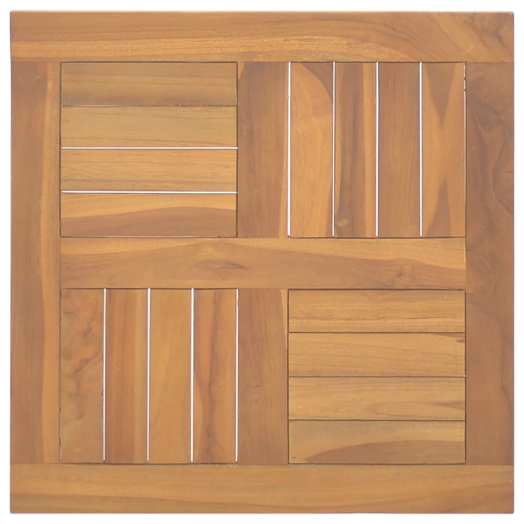 Tafelblad vierkant 50x50x2,5 cm massief teakhout is nu te koop bij PeponiXL, paradijselijk wonen!