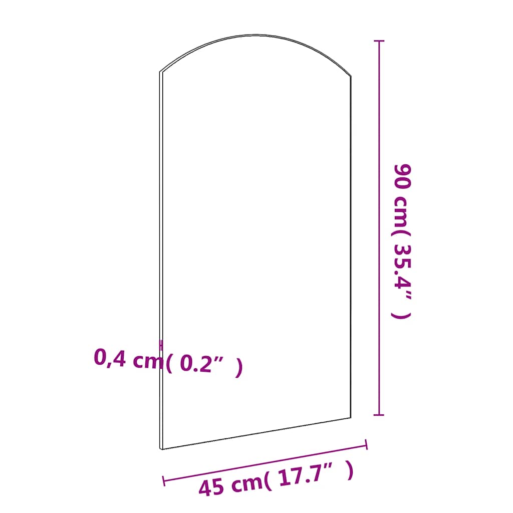 Spiegel 90x45 cm glas is nu te koop bij PeponiXL, paradijselijk wonen!