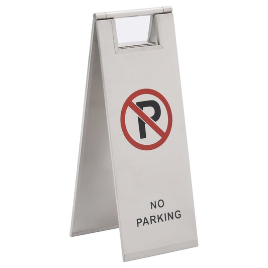 Waarschuwingsbord niet parkeren inklapbaar roestvrij staal is nu te koop bij PeponiXL, paradijselijk wonen!