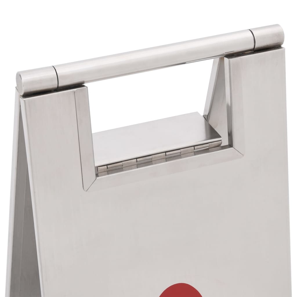 Waarschuwingsbord natte vloer inklapbaar roestvrij staal is nu te koop bij PeponiXL, paradijselijk wonen!