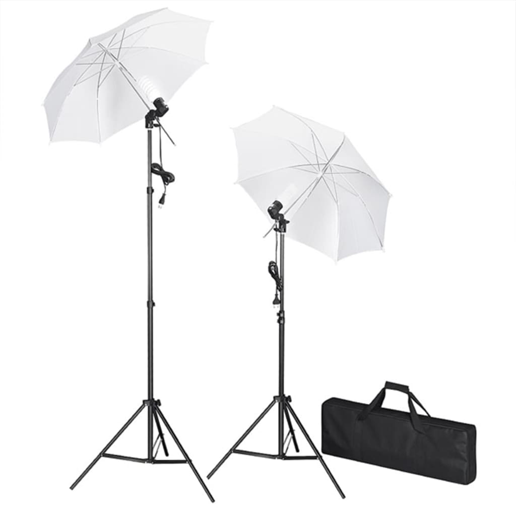 Fotostudioset met lampen, paraplu's, achtergrond en reflector is nu te koop bij PeponiXL, paradijselijk wonen!