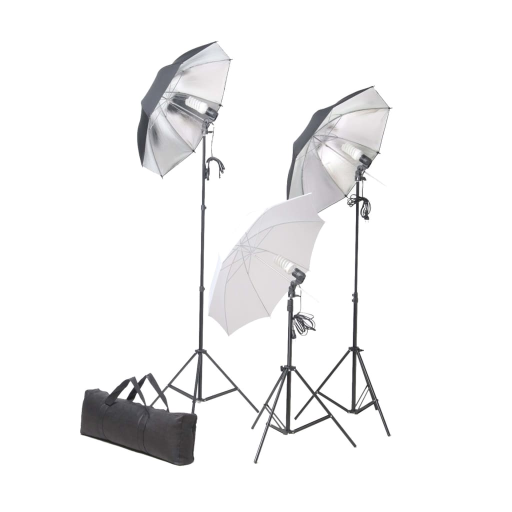 Fotostudioset met lampen, paraplu's, achtergrond en reflector is nu te koop bij PeponiXL, paradijselijk wonen!