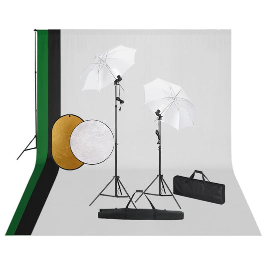 Fotostudioset met lampen, achtergrond en reflector is nu te koop bij PeponiXL, paradijselijk wonen!
