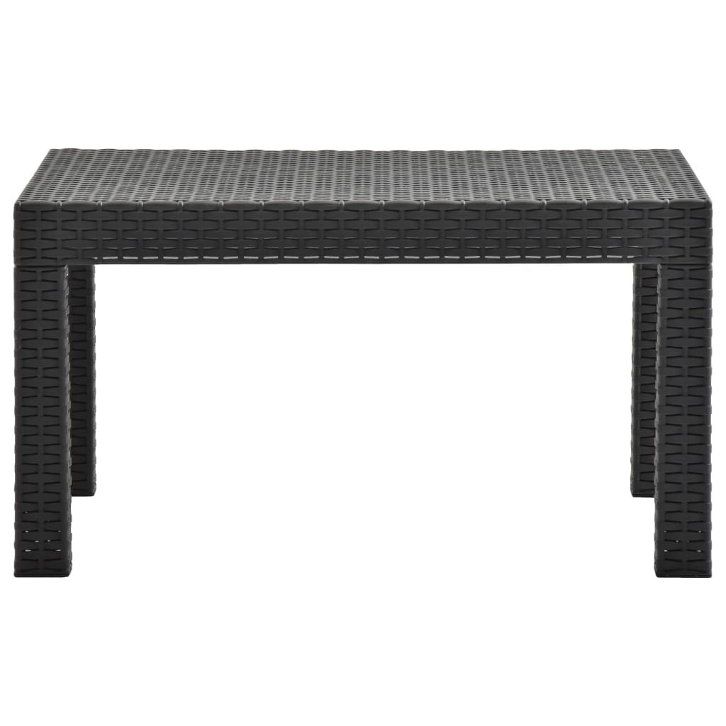 3-delige Loungeset met kussens PP rattan antracietkleurig is nu te koop bij PeponiXL, paradijselijk wonen!