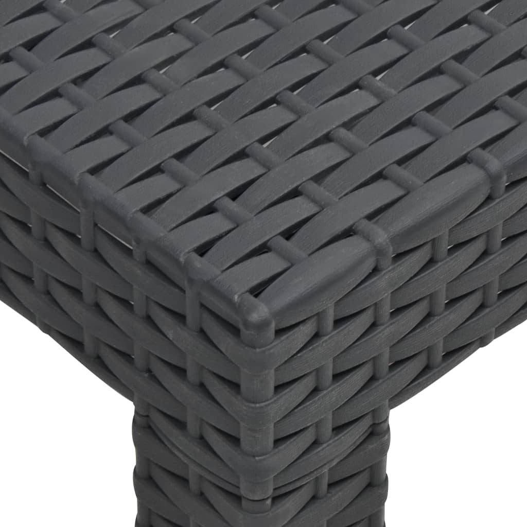 3-delige Loungeset met kussens PP rattan antracietkleurig is nu te koop bij PeponiXL, paradijselijk wonen!