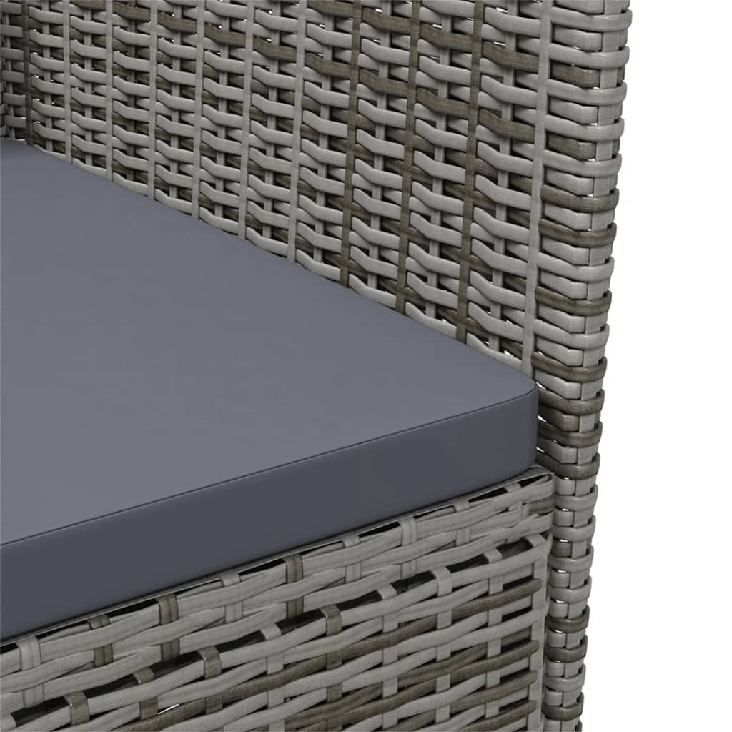 Tuinstoelen 2 st poly rattan grijs is nu te koop bij PeponiXL, paradijselijk wonen!