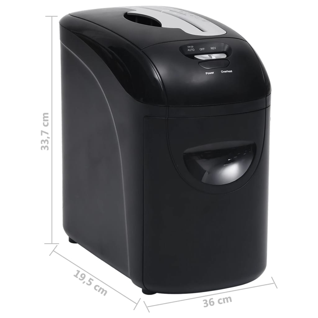 Papierversnipperaar 10 pagina's microcut zwart is nu te koop bij PeponiXL, paradijselijk wonen!