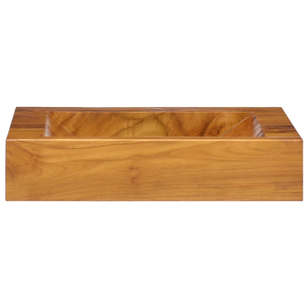 Wastafel 50x35x10 cm massief teakhout is nu te koop bij PeponiXL, paradijselijk wonen!