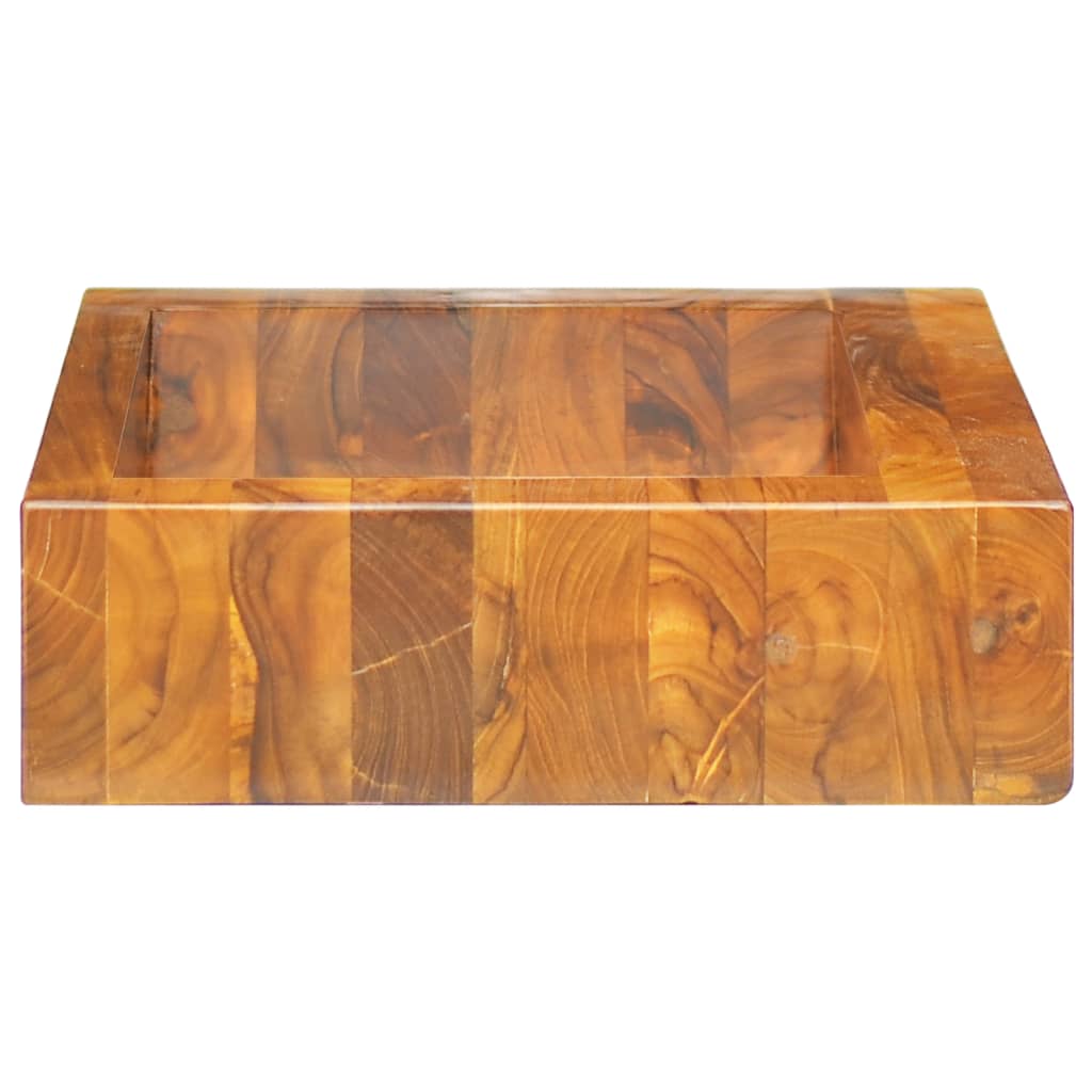 Wastafel 50x35x10 cm massief teakhout is nu te koop bij PeponiXL, paradijselijk wonen!