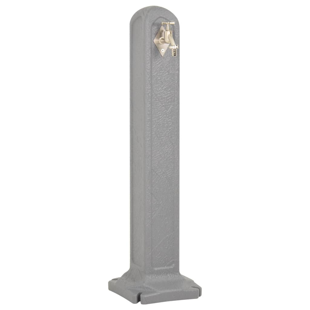 Waterzuil met kraan steen-look lichtgrijs is nu te koop bij PeponiXL, paradijselijk wonen!