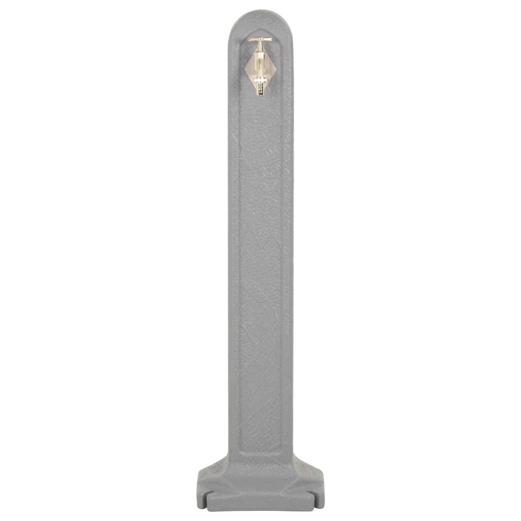 Waterzuil met kraan steen-look lichtgrijs is nu te koop bij PeponiXL, paradijselijk wonen!