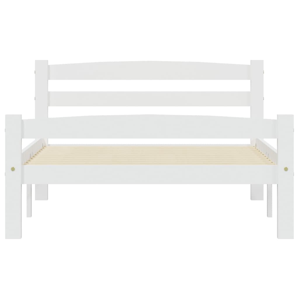 Bedframe massief grenenhout wit 100x200 cm is nu te koop bij PeponiXL, paradijselijk wonen!