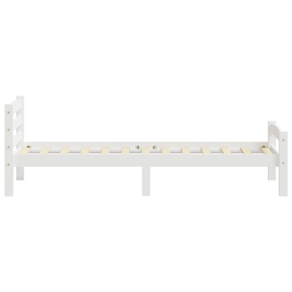 Bedframe massief grenenhout wit 100x200 cm is nu te koop bij PeponiXL, paradijselijk wonen!