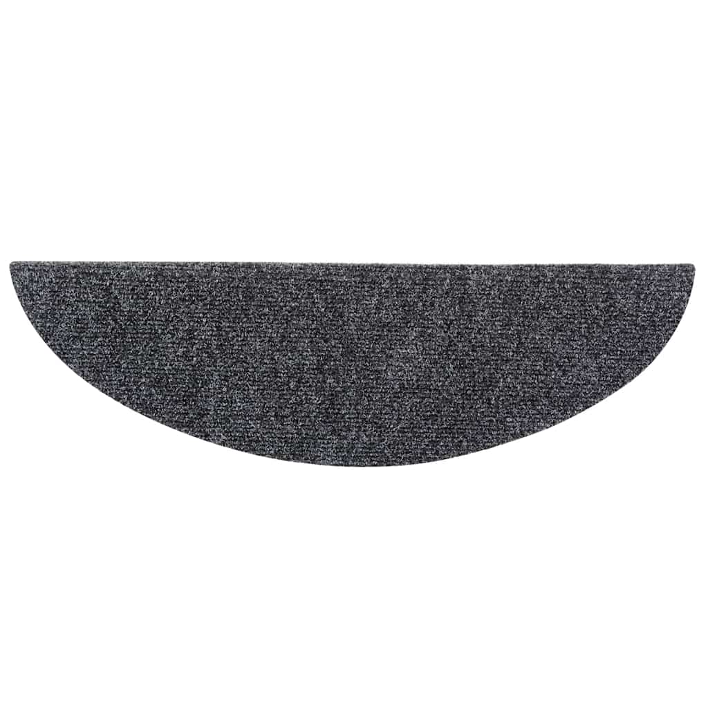 Trapmatten Zelfklevend 10 stuks 56x17x3 cm Donkergrijs Halfrond is nu te koop bij PeponiXL, paradijselijk wonen!