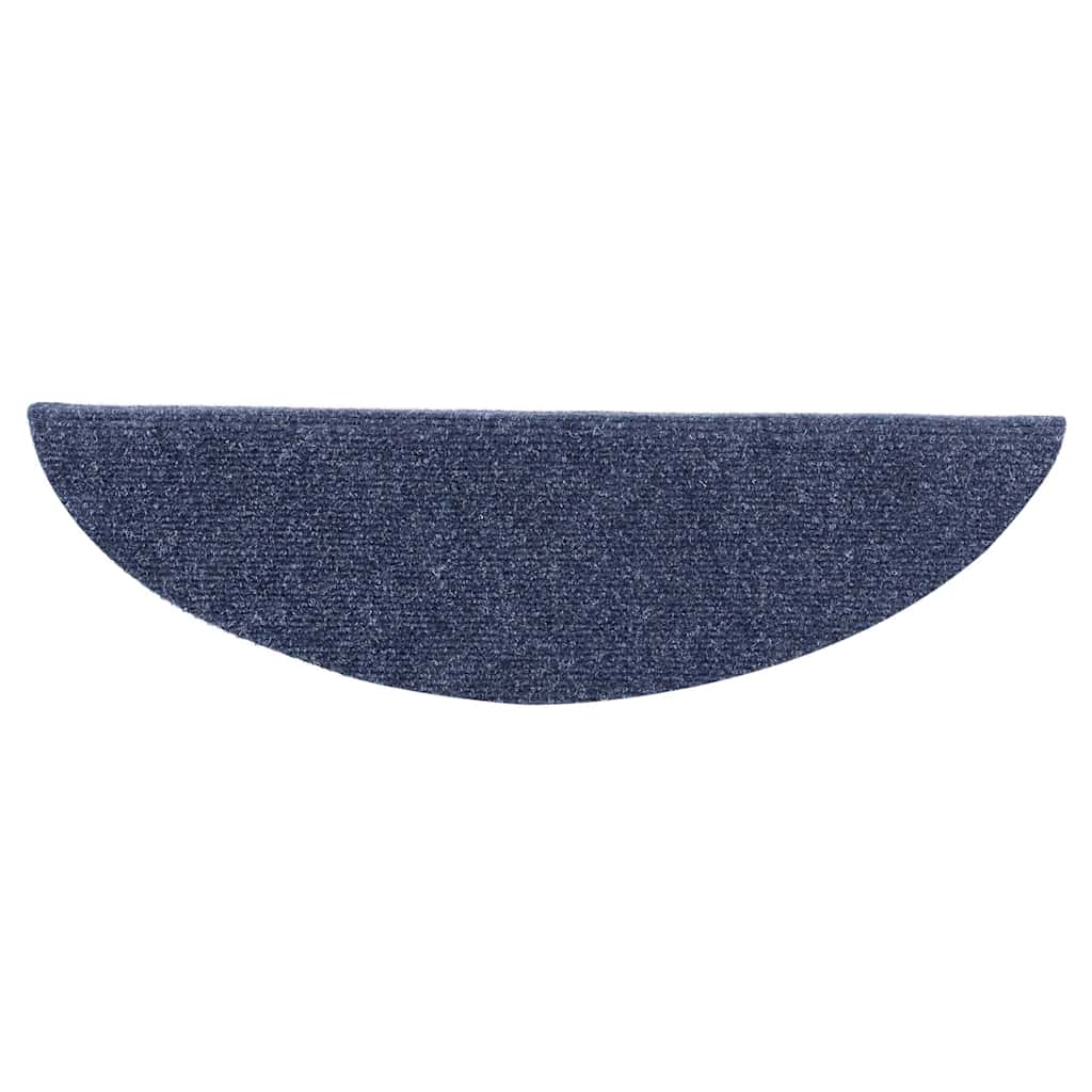 Trapmatten Zelfklevend 5 stuks 56x17x3 cm Blauw Halfrond is nu te koop bij PeponiXL, paradijselijk wonen!