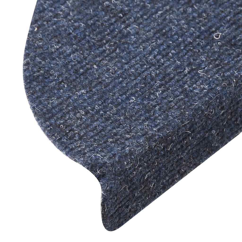 Trapmatten Zelfklevend 5 stuks 56x17x3 cm Blauw Halfrond is nu te koop bij PeponiXL, paradijselijk wonen!