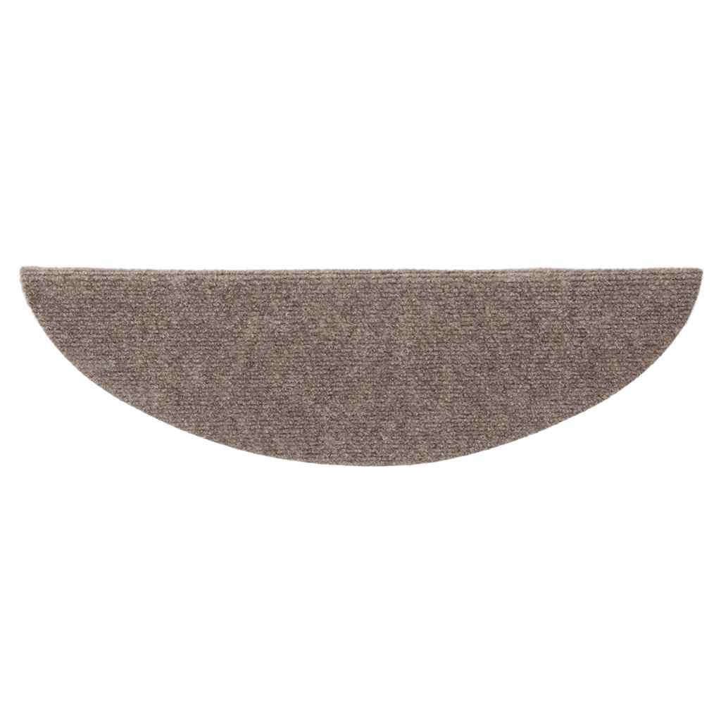 Trapmatten zelfklevend 10 stuks 56x17x3 cm beige halfrond is nu te koop bij PeponiXL, paradijselijk wonen!