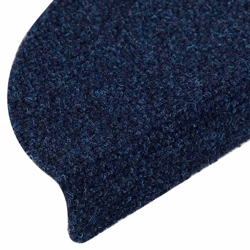 Trapmatten zelfklevend 5 stuks 56x17x3 cm marineblauw halfrond is nu te koop bij PeponiXL, paradijselijk wonen!