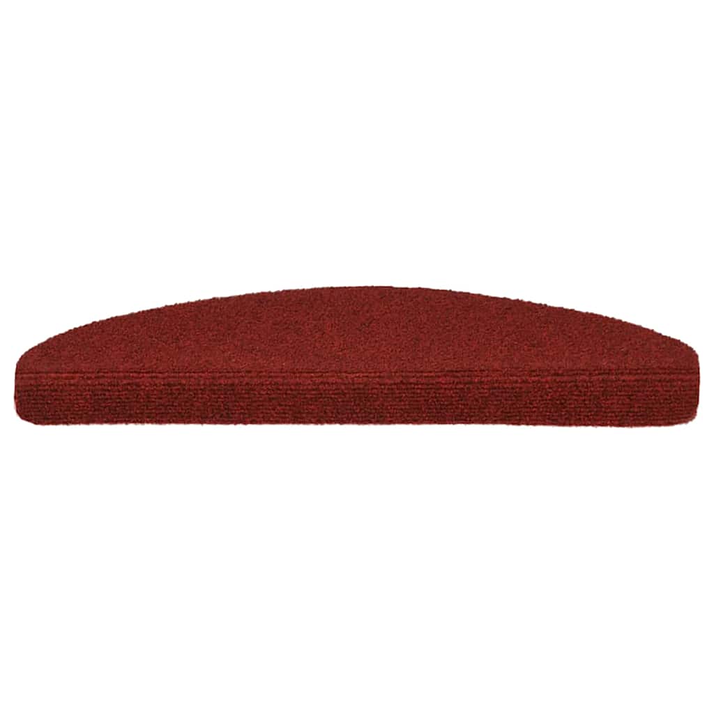 Trapmatten Zelfklevend 5 stuks 65x21x4 cm Bordeaux Rood Halfrond Groot