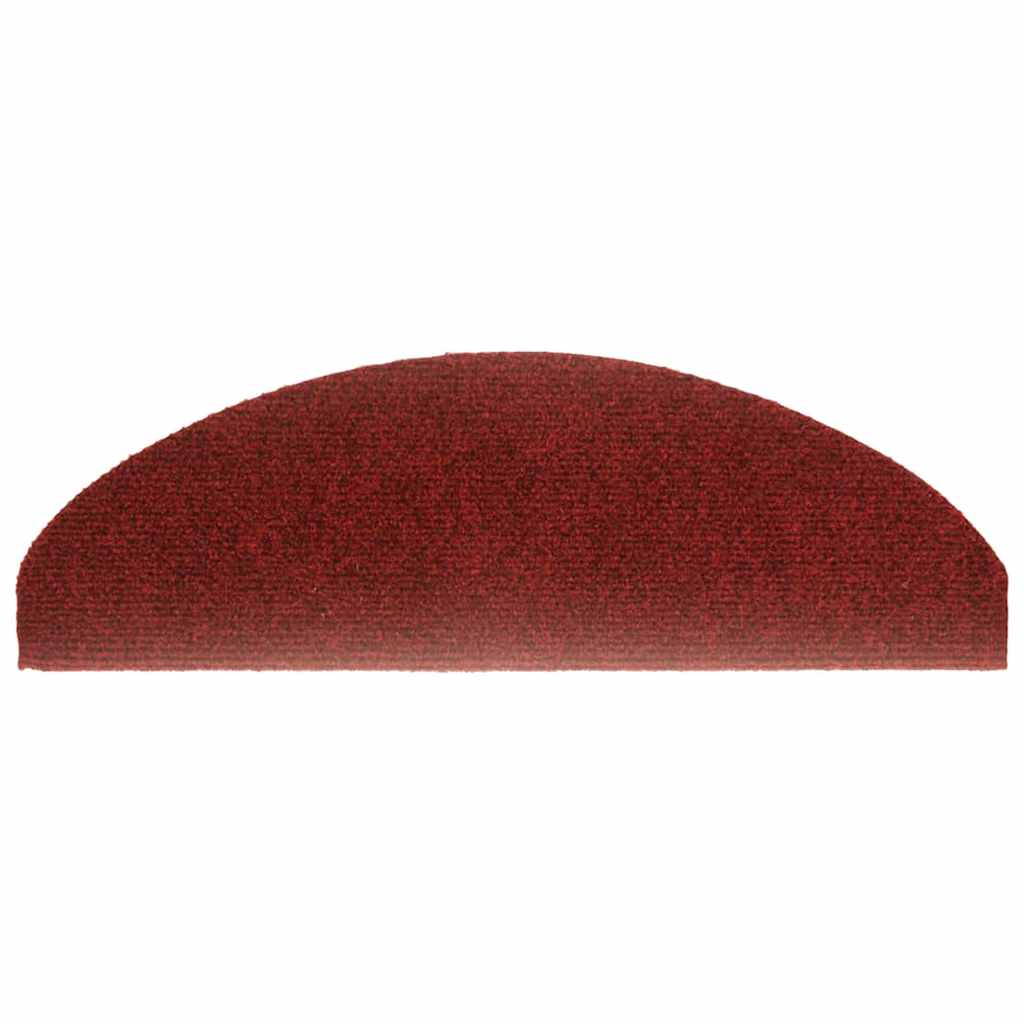 Trapmatten Zelfklevend 5 stuks 65x21x4 cm Bordeaux Rood Halfrond Groot