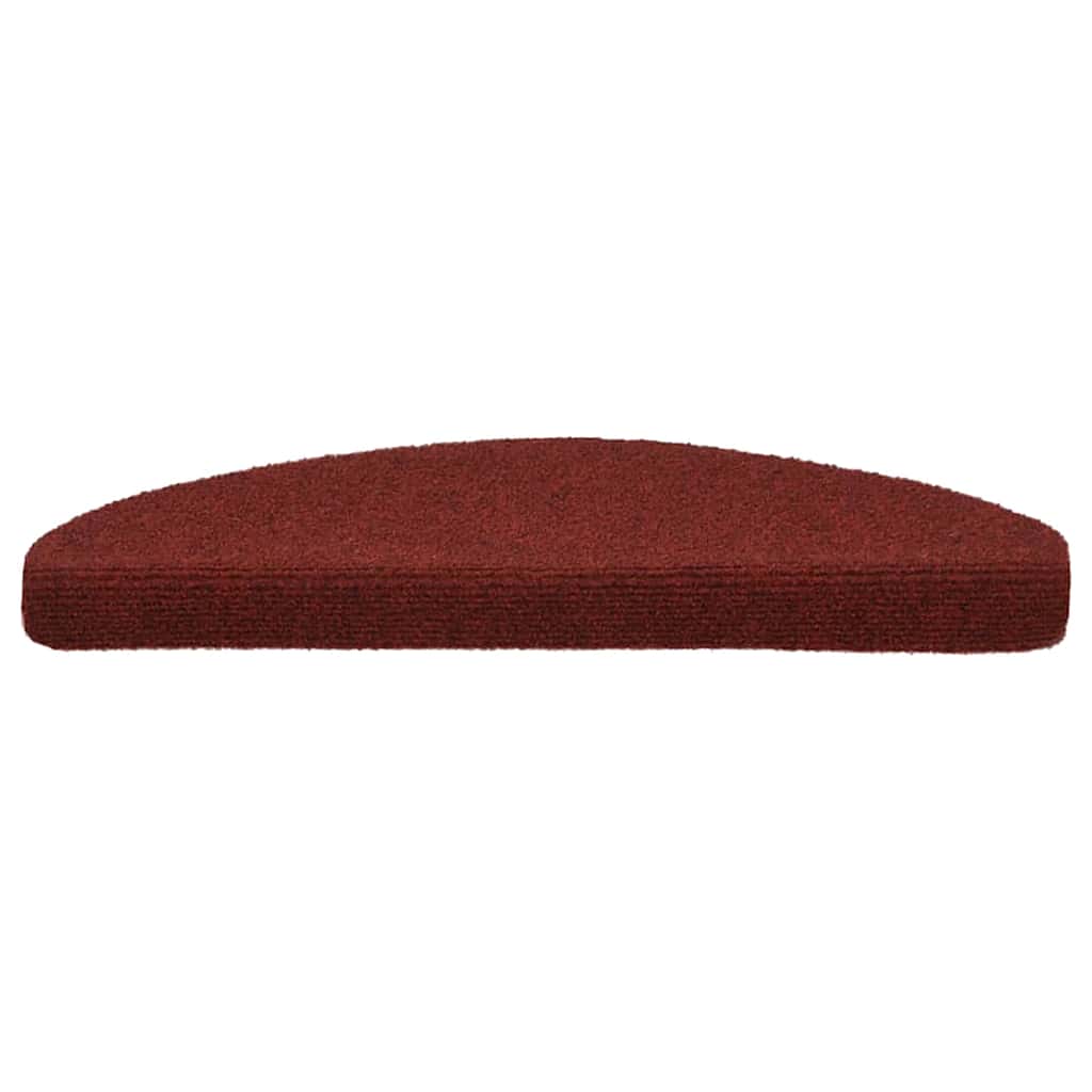 Trapmatten Zelfklevend 10 st 65x21x4 cm Bordeaux Rood Halfrond Groot