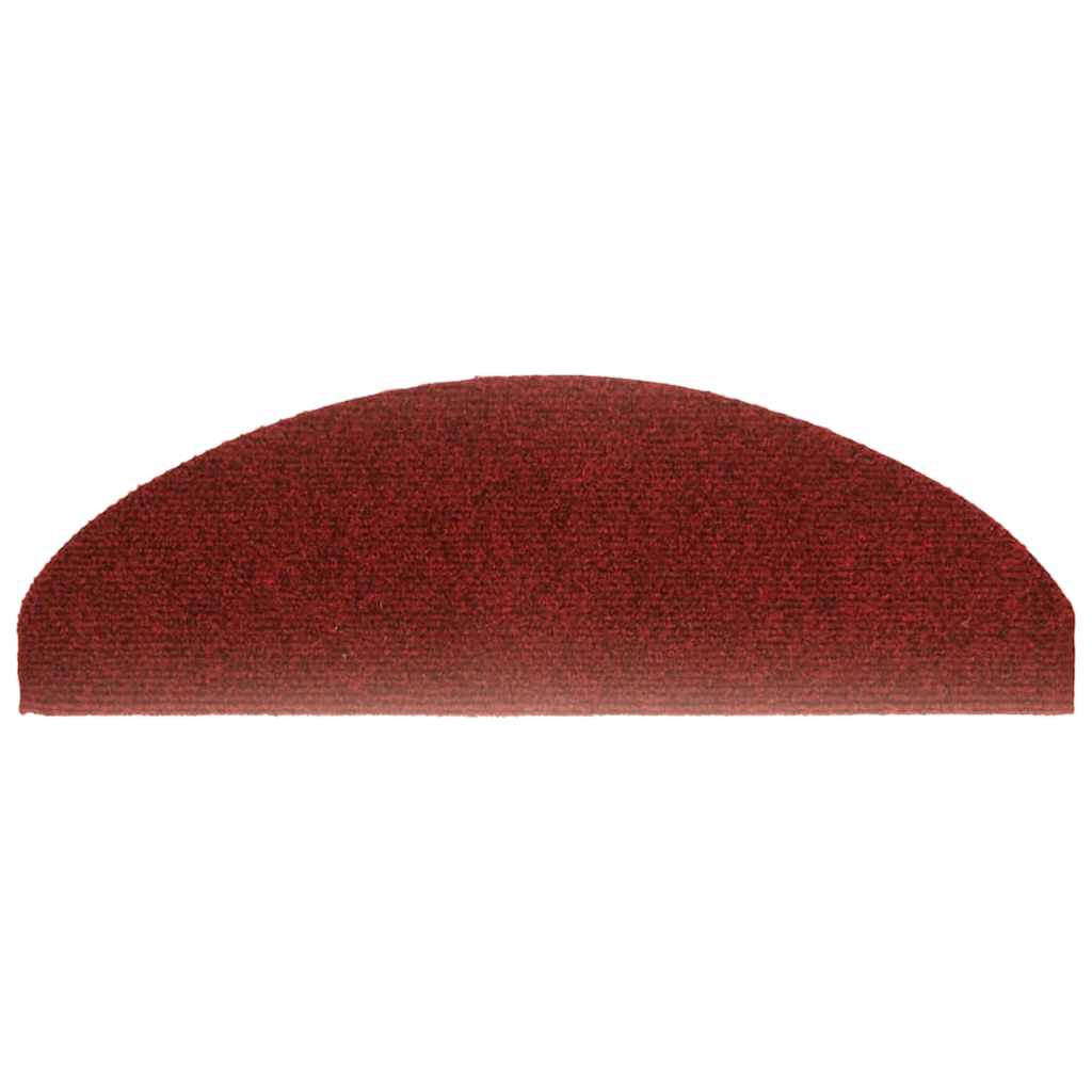 Trapmatten Zelfklevend 10 st 65x21x4 cm Bordeaux Rood Halfrond Groot