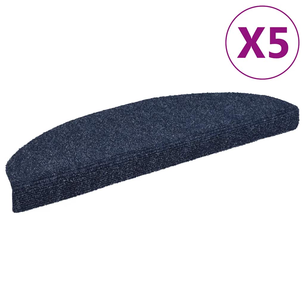 Trapmatten Zelfklevend 5 stuks 65x21x4 cm Blauw Halfrond Groot is nu te koop bij PeponiXL, paradijselijk wonen!