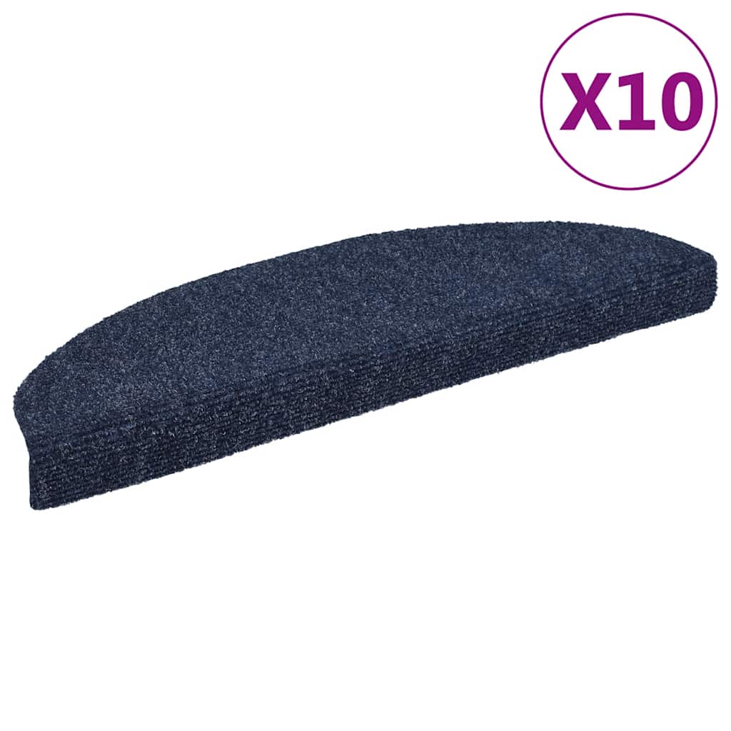 Trapmatten Zelfklevend 10 stuks 65x21x4 cm Blauw Halfrond Groot is nu te koop bij PeponiXL, paradijselijk wonen!