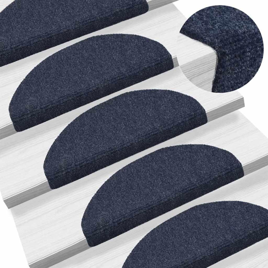 Trapmatten Zelfklevend 10 stuks 65x21x4 cm Blauw Halfrond Groot is nu te koop bij PeponiXL, paradijselijk wonen!